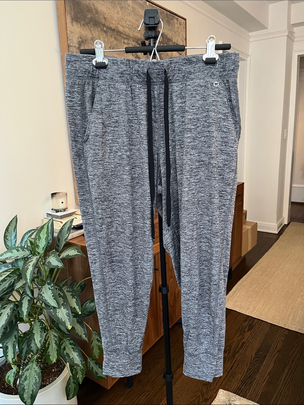 Gap Gray Jogger Sweatpants with Black Drawstring